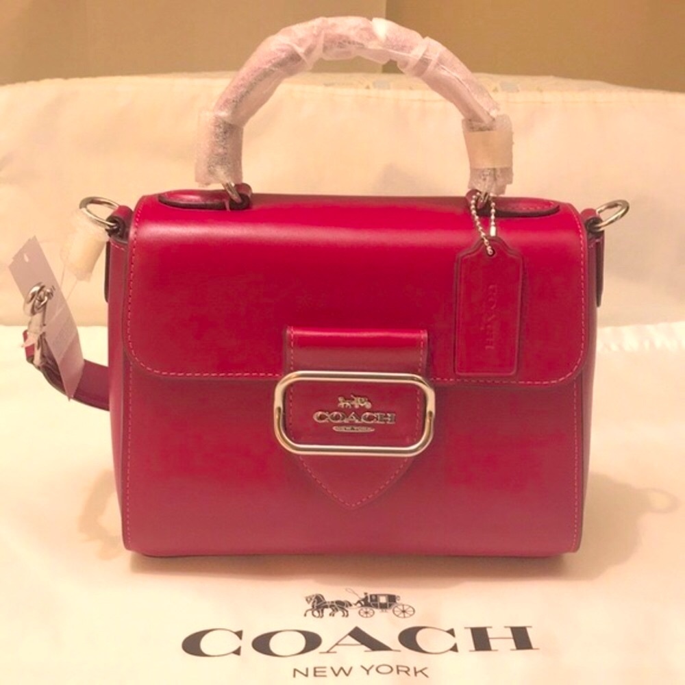 Silver/Bright Violet Morgan Top Handle Satchel BNWT - Picture 3 of 12